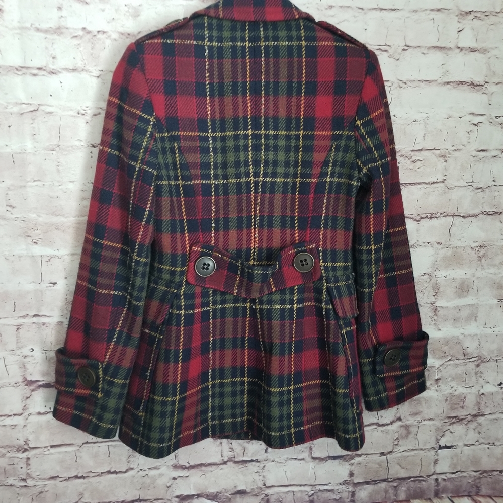 Next plaid pea coat - Picture 5 of 7